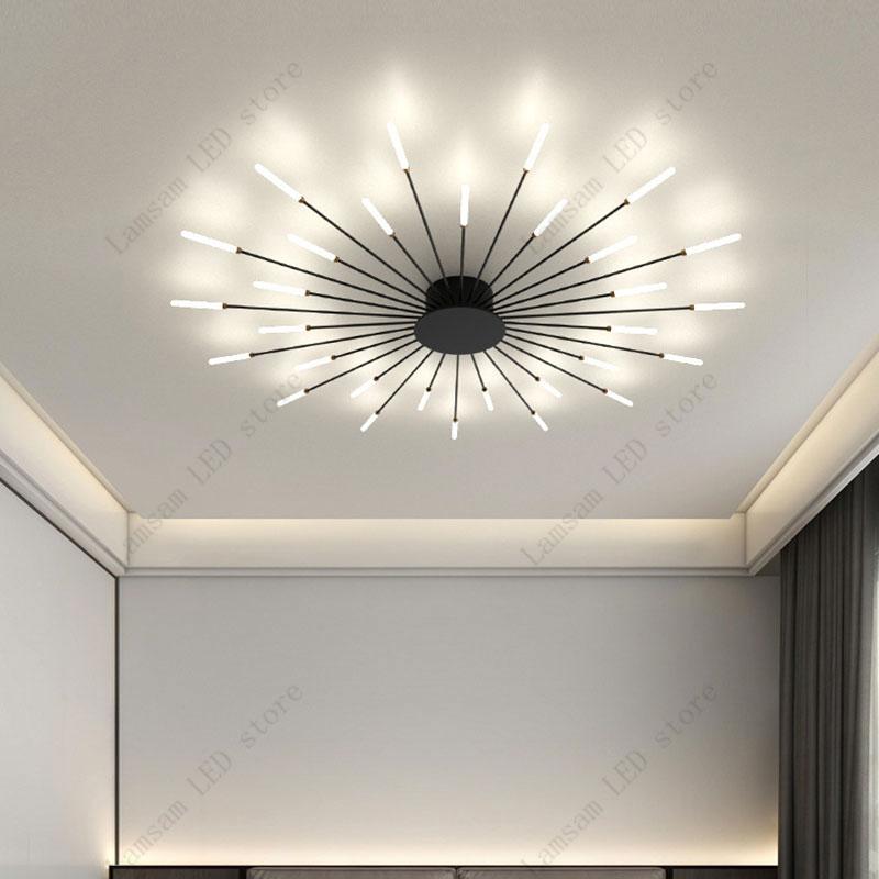 LED Firework Ceiling Lamp Creative Unique Design A.C. Powered 85-265V for Living Room Bedroom Hotel Hall
