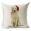 Luxurious 18" Merry Christmas Pillow Case Cotton Linen Cushion Cover For Home Decor