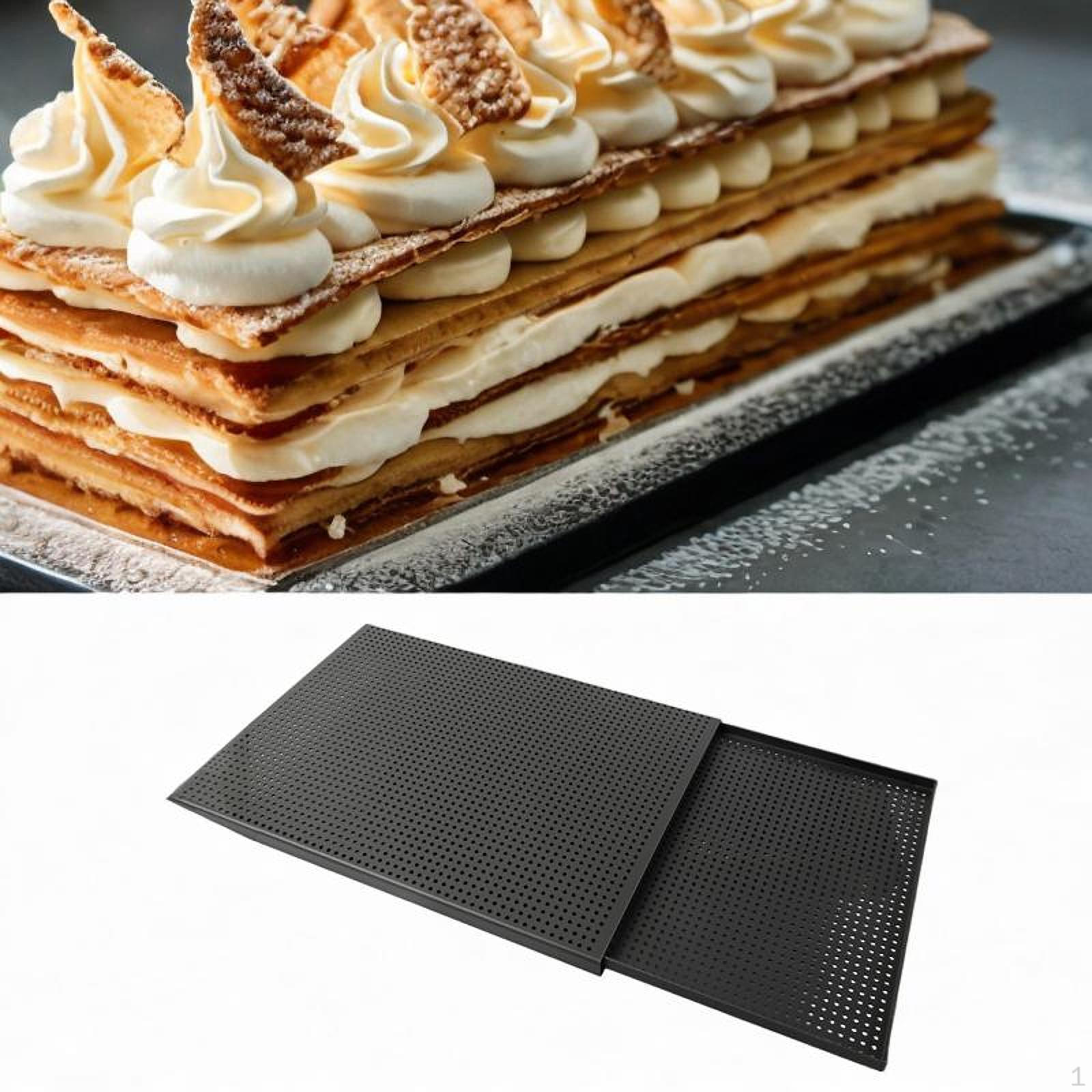 

Противни для выпечки Французский Наполеон Толстое печенье Алюминий Мильфей для 35cmx25cm 1.5mm