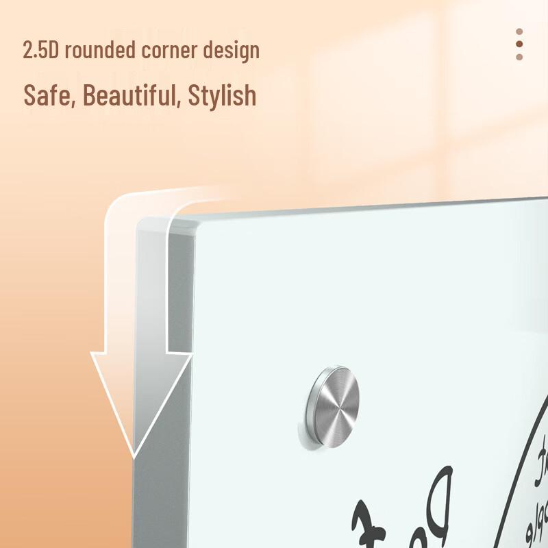 

Deli 90x60cm Magnetic Tempered Glass Whiteboard