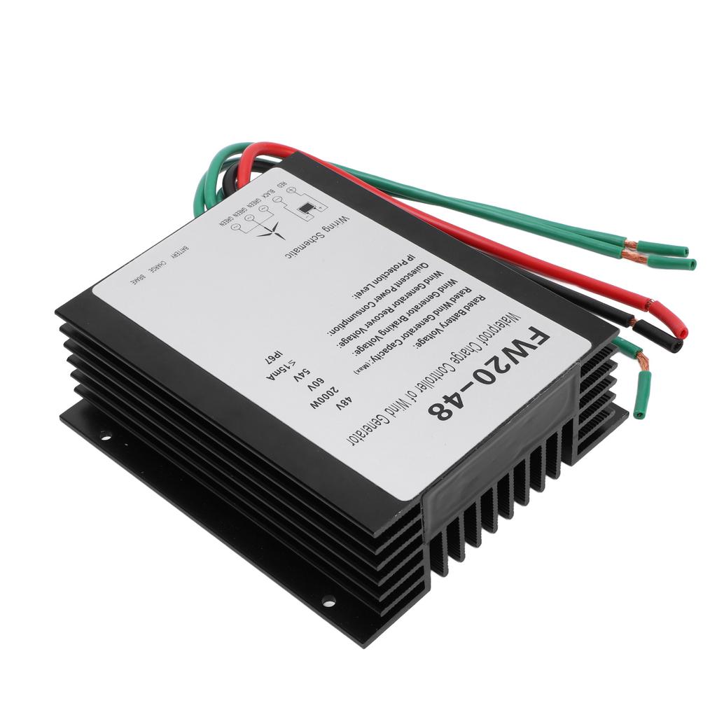 MPPT Wind Turbine Charge Controller IP67 Water Resistant 48V Automatic Controller for 2000W Wind Tur