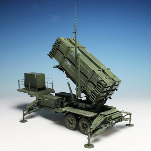 PLATZ Dragon 1/35 Scale American MIM-104F Patriot SAM PAC-3 M901 Launcher with Etched Parts, Plastic Model Kit, BL3563SP (Military Vehicle)