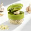 1PC Heavy Duty Garlic Press and Chopper - Manual Crusher and Chopper with Easy-to-Clean Chopping Plate