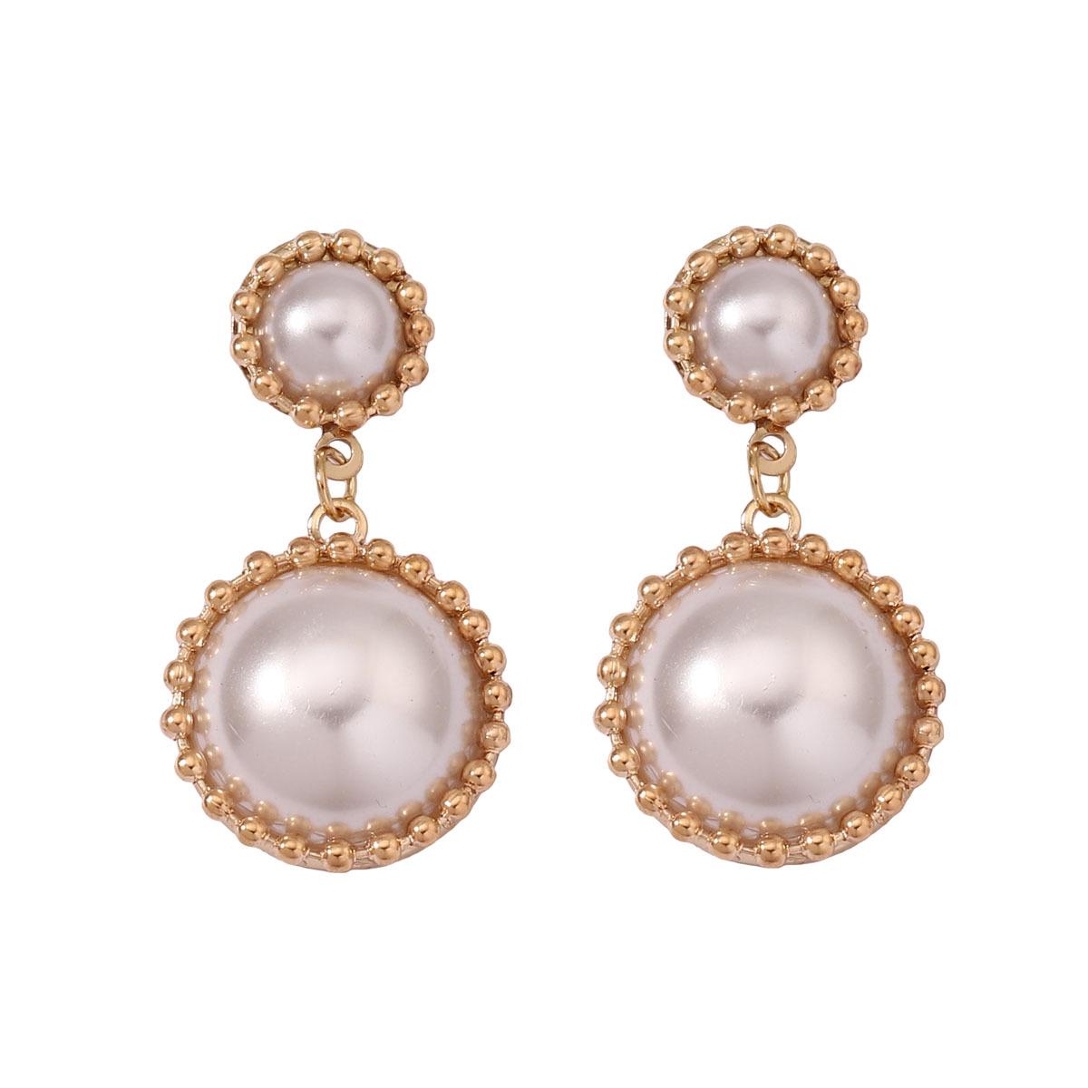 

Белый дизайн, высококачественные легкие роскошные серьги, модные и универсальные элегантные серьги, цветные серьги и серьги 4.2*2.3cm золотой