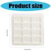 12 Grids Ceramic Paint Palette Watercolour Painting Palette Ceramic Mixing Tray for Painters Acrylic and Oil Painting