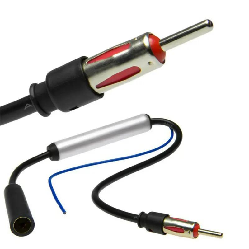 48cm Inline Car Antenna Plug Radio AM FM 12V Signal Amplifiers Amp Booster Extension Cable Aerials Auto Accessories