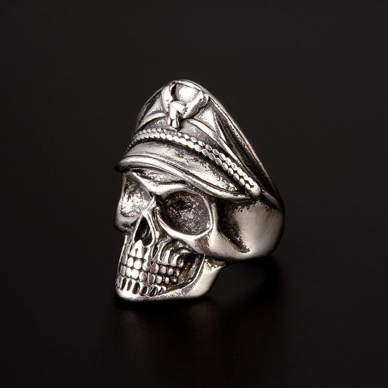 New European & American Style: Silver Toothless Dragon Adjustable Couple Ring
