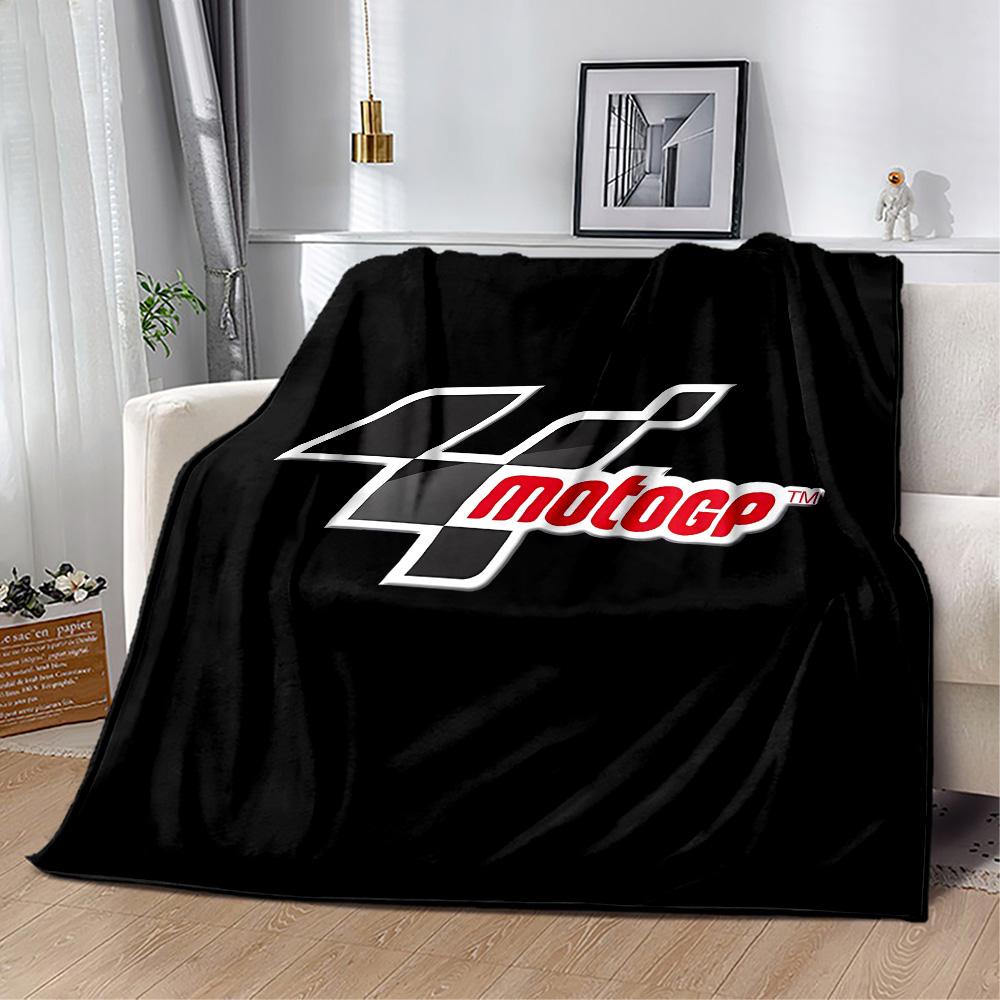Motogp Flammen Logo Flanelldecke - Weich und geeignet für Sofas, Betten, Büros, Reisen, alle Jahreszeiten, tolles Geschenk für Feiertage und Geburtstage.