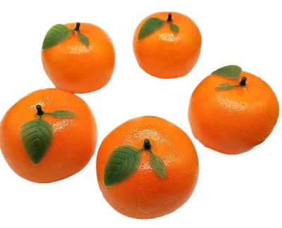Sugarello Mandarin Oranges, Fake Mandarins, Artificial Fruit Models, Imitation Objects, Figurines, Ornaments, Photo Props, 5 Pieces
