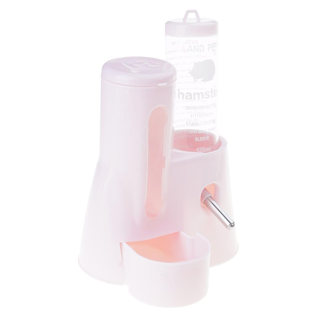 Automatic Small Animal Feeder And Water Dispenser Dual Purpose No Spill Design For Hamsters Rabbits Gerbils