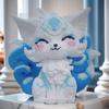 Non-Toxic 5760-Piece Blue Nine-Tailed Fox Building Blocks Diy Creative Toy Office Home Decor 14+