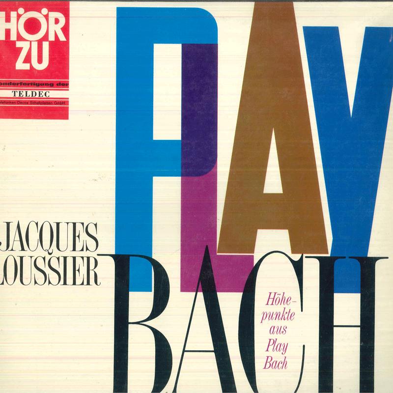 

LP Record JACQUES LOUSSIER Das Beste Aus Play Bach SHZT522 HOR ZU 196 Germany Jazz Used