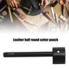 Strap End Punch   Making Black Appearance Stainless Steel Incisive Blade Fast Cutting Half Round Cutter Punch