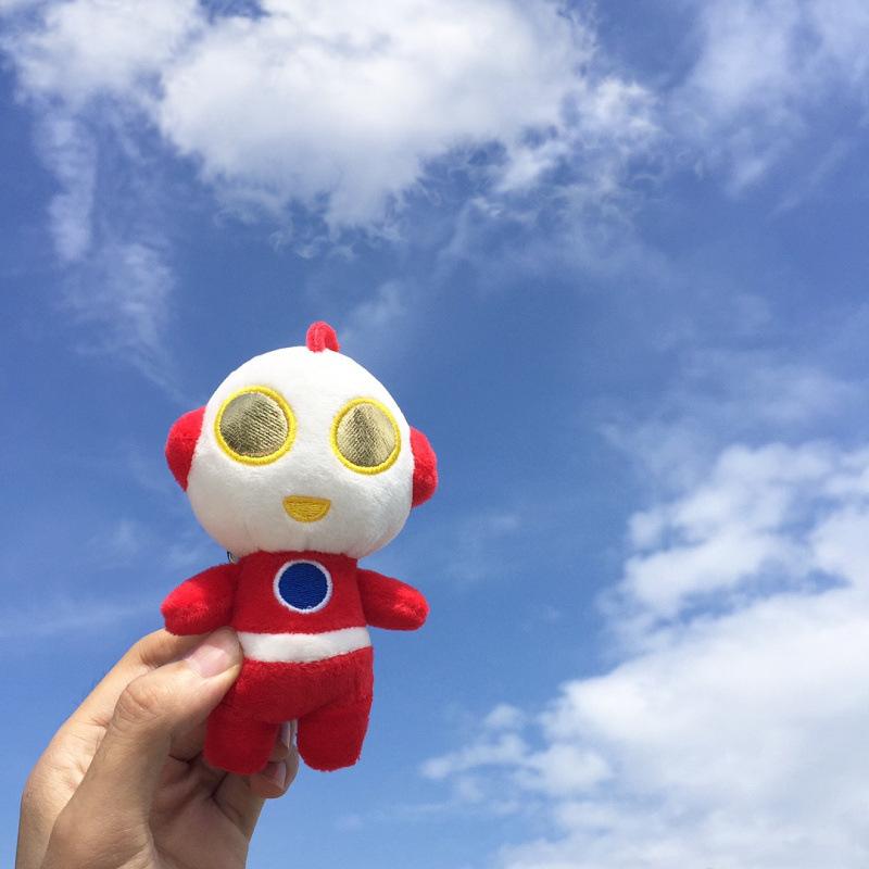 Cute Cartoon Ultraman Pendant Plush Doll Small Mini Doll Claw Machine Keychain Bag Hanging Decoration