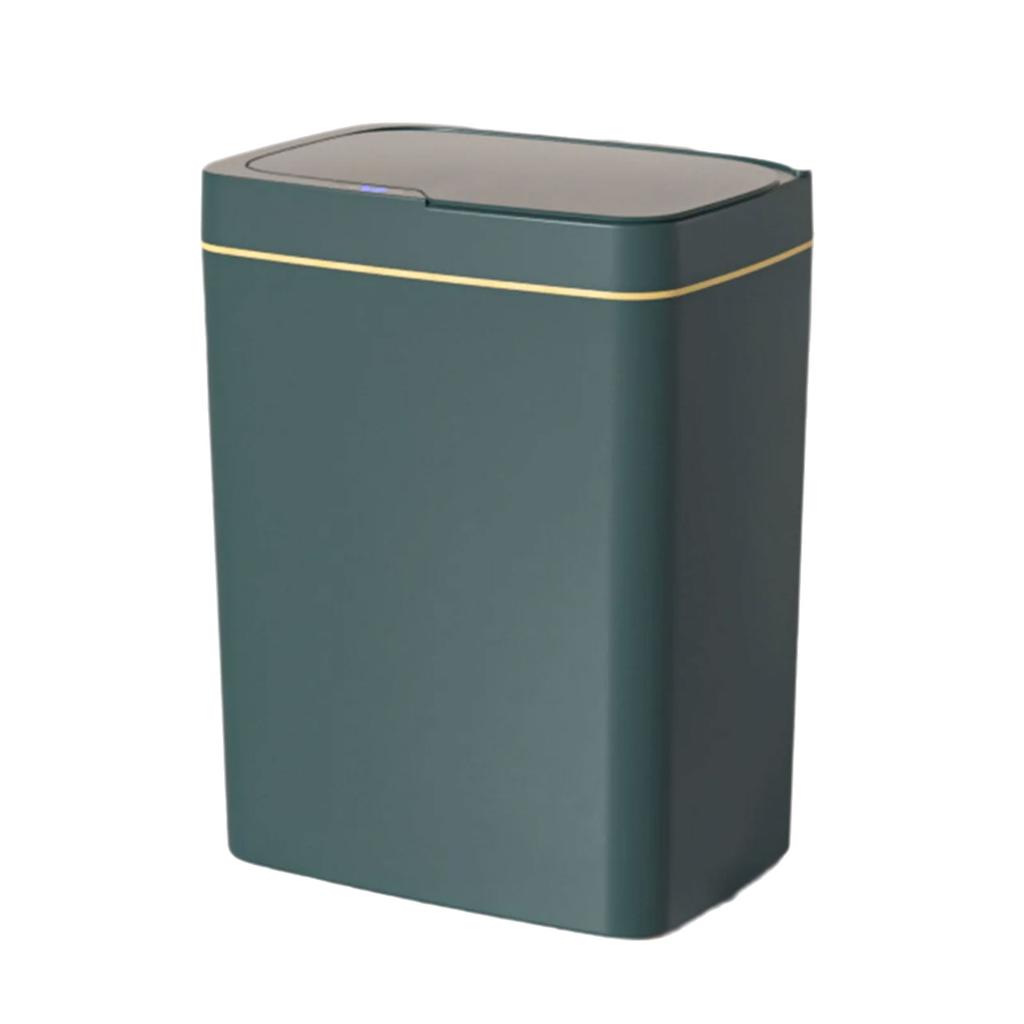 Intelligent Trash Container with Sensors Lid Fashion Automatic Garbage Can for Various Room Placement Trash Bin