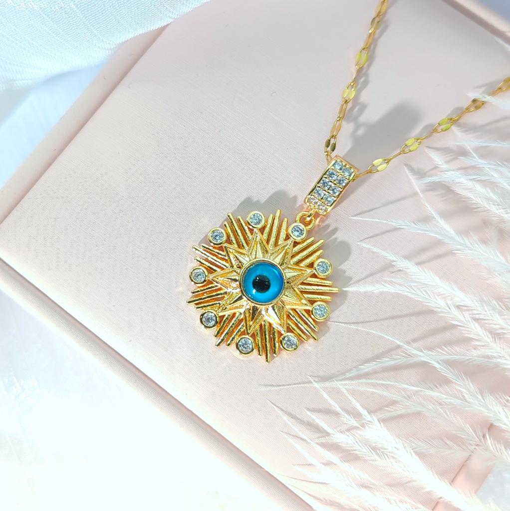 Devil'S Eye Necklace Female Design Personality Versatile Temperament Clavicle Chain