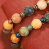 Charm Jewelry Tibetan Buddha Bracelet Natural Resin Wooden Beads Bracelet  Buddhism Rituals