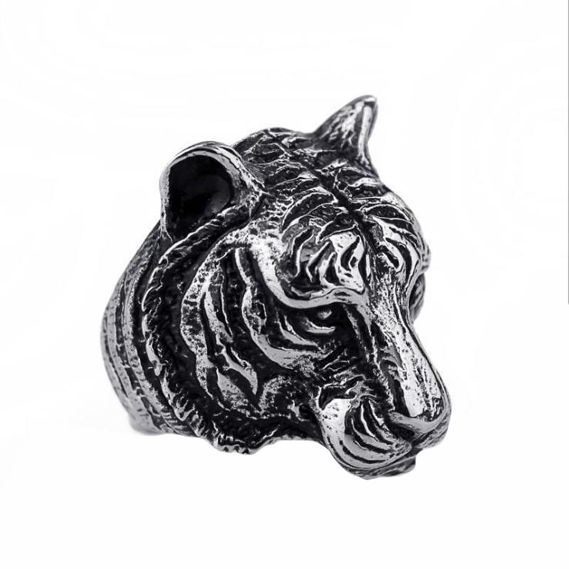 Retro Fashion Totem Cross Animal Eagle Personality Unicorn Rings