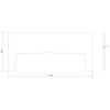Steel Log Burner KARI 95 Hearth Plate