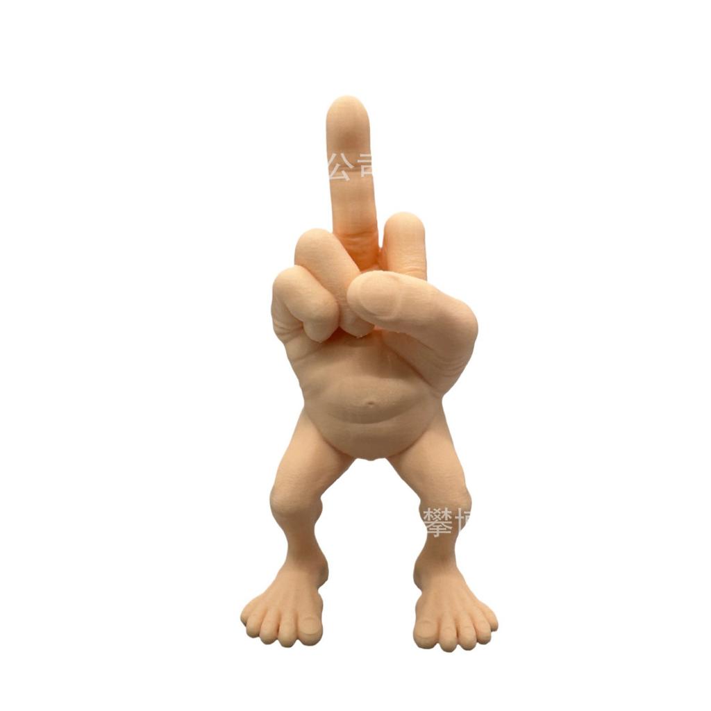 New Spoof Creative Funny Middle Finger Human Mold Leg Resin Craft Desktop Party Decoration Ornament