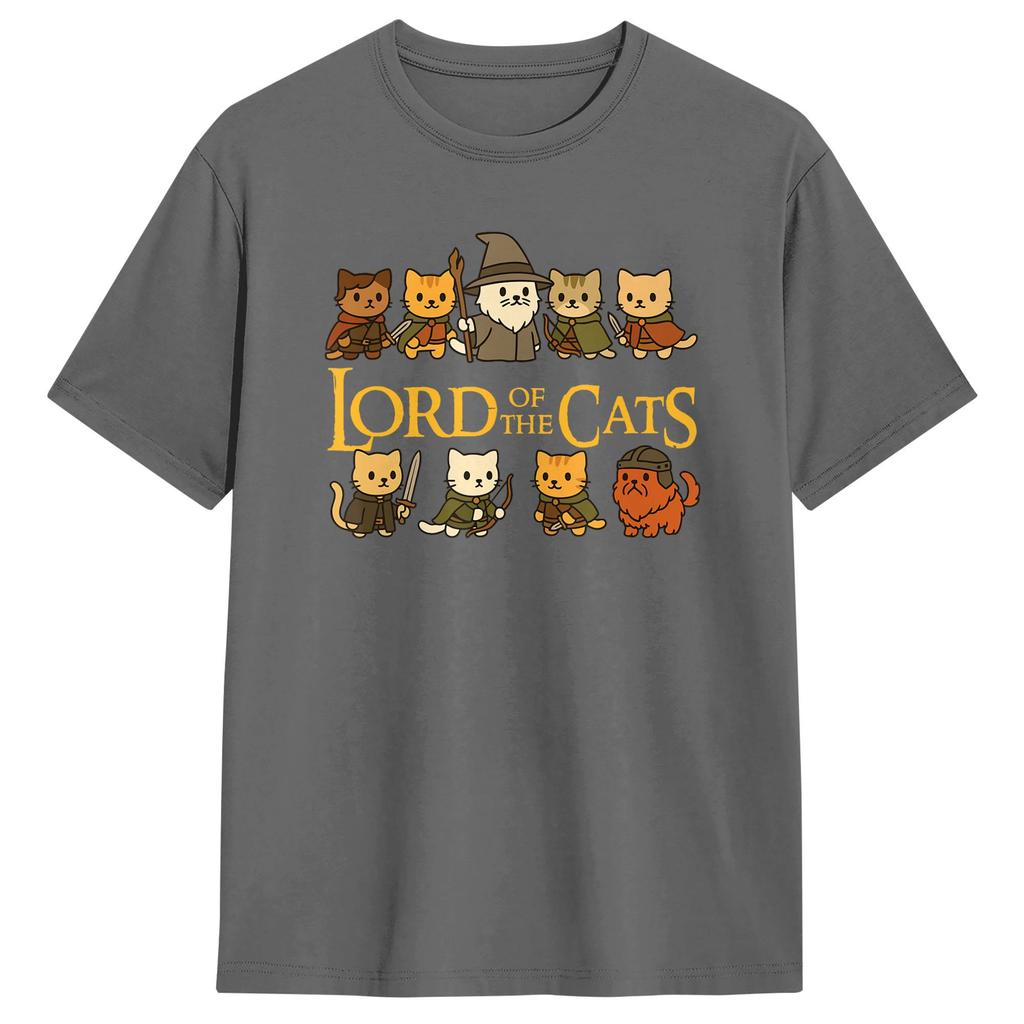 Casual TShirt Summer Lord of The Cats Hip Hop TShirts  Cotton Tshirt for Man Aesthetic Cheap Print Short Sleeve Top Tees