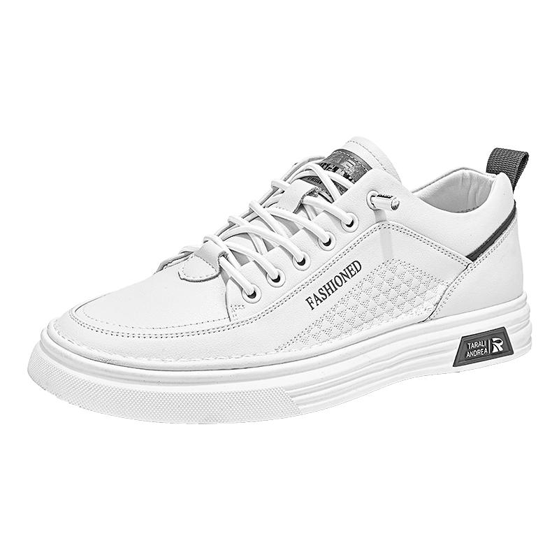 

Men s Autumn New Breathable White Shoes Men Trendy Versatile Cloth Shoes 2025 Sports Board Shoes Men s Casual Leather Sneakers 39 белый