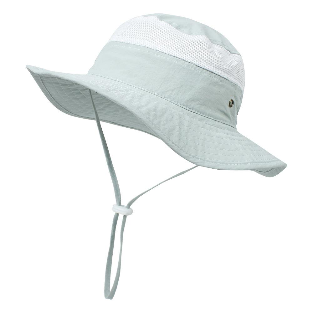 UV Protection Children's Mesh Bucket Hat Adjustable Beach Playing Hat  for Boys & Girls