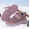 Winter Women's Plush Walking Shoes Men Cotton Shoes Anti-slip Snow Boots Warm Ankle Boots Outdoor Trekking Sneakers