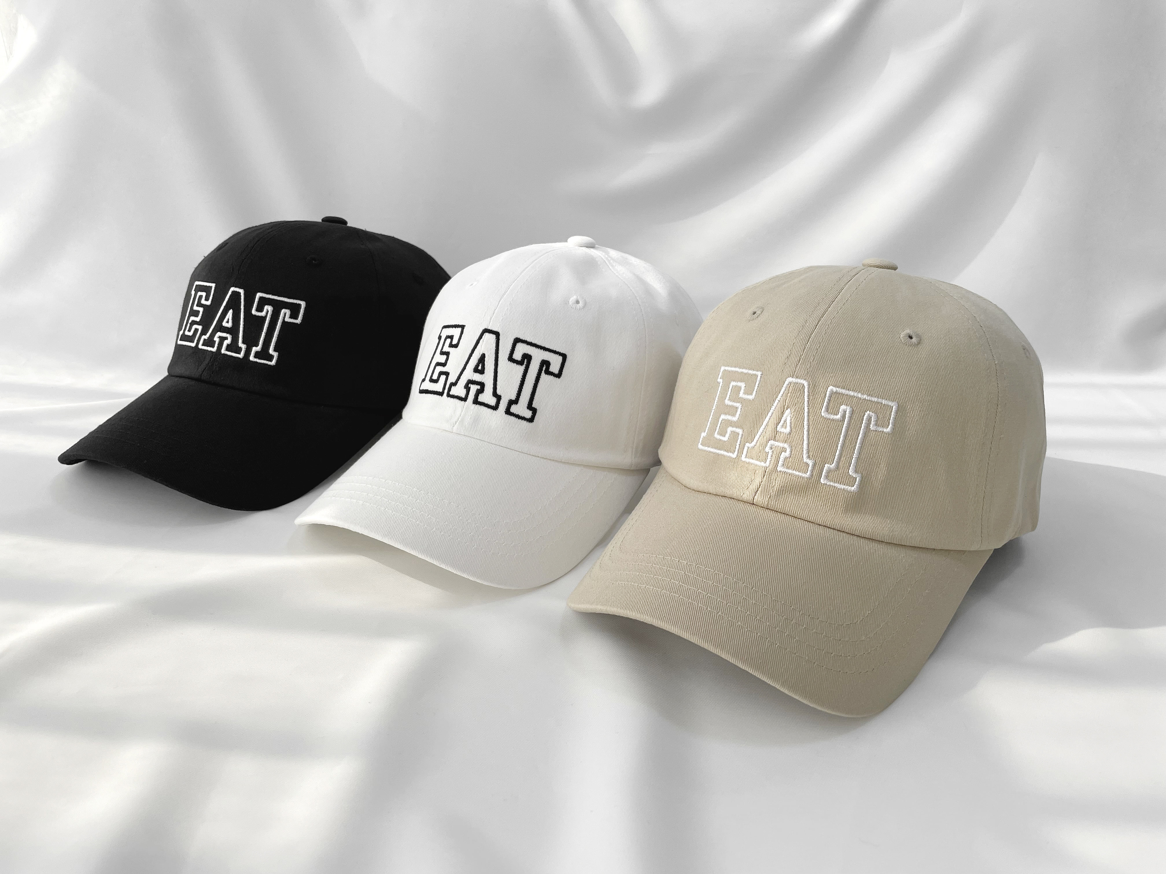 

Women s Unisex EAT Ball Cap Basic Cap white