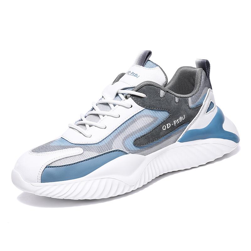Fashion Men Shoes High Quality Sneakers Non-Slip Running Shoes Pu Leather Casual Shoes Breathable Fitness Training Shoes Summer