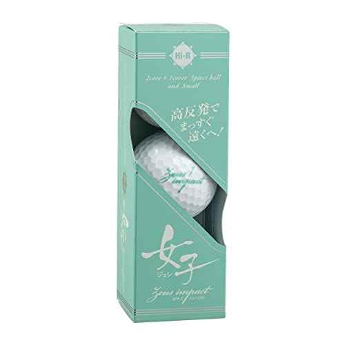 Kasco Zeus Impact Women's 3 Golf Balls, Pearl White