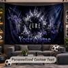 Wall Hanging Tapestry Custom NameThe Cure Pattern Personalized Printed Fabric Wall Decor