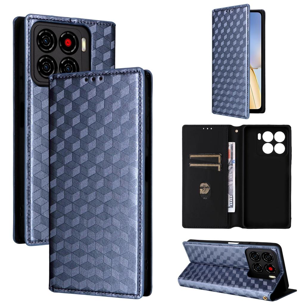 Flip Cover für ZTE Blade A56 PU-Leder Ganzkörperschutz [RFID-Blockierung] Handyhüllen Brieftaschenkoffer