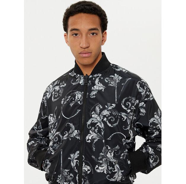 Versace Jeans Couture 78GASD07 CQD92 Mid-season Jacket, Black, Standard Fit