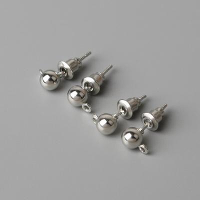 Earring DIY Earring Solid Ball Belt Ring Cool Stud Posts Popular Simple Stud