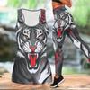 The Majestic Tiger Pattern Print Yoga Outfit for Women Fashion Workout Leggings Fitness Sports Casual Yoga Set Sports Suit