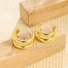 Wind Circle Earrings Women's Stainless Steel Exaggerated Large Earrings Ear Buckles Personalized Ear Accessories Women