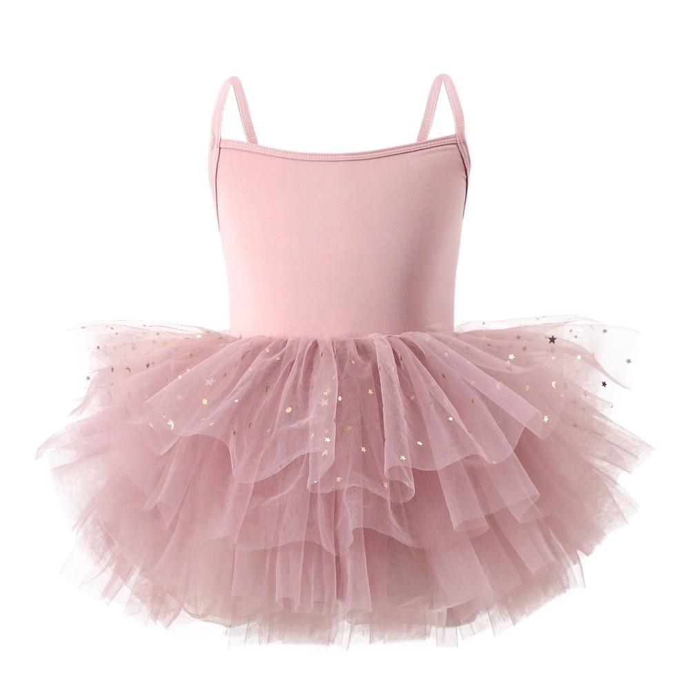 Princes Dress Baby Girl Ballet Skirt Short Sleeve Ballet Performance Costume  Photo Shoot 90cm