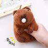 12cm Capybara Plush Keychain Pendant Simulation Capibara Anime Fluffty Toy Stuffed Animals Doll Plush Children Birthday Gift Toy