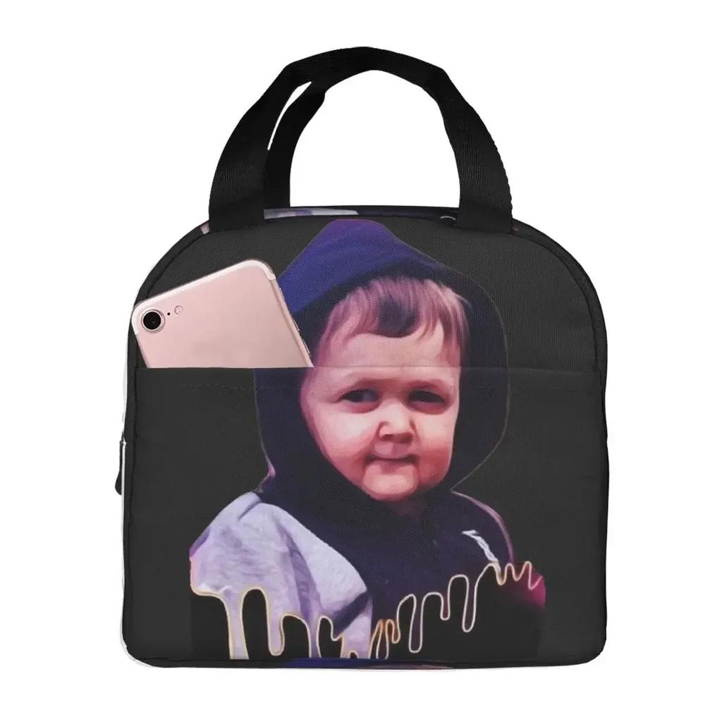 Funny Hasbulla Magomedov Hasbullah Smile Classic Insulated Lunch Bag for Women Kids Portable Food Boxes Thermal Lunch Box Tote