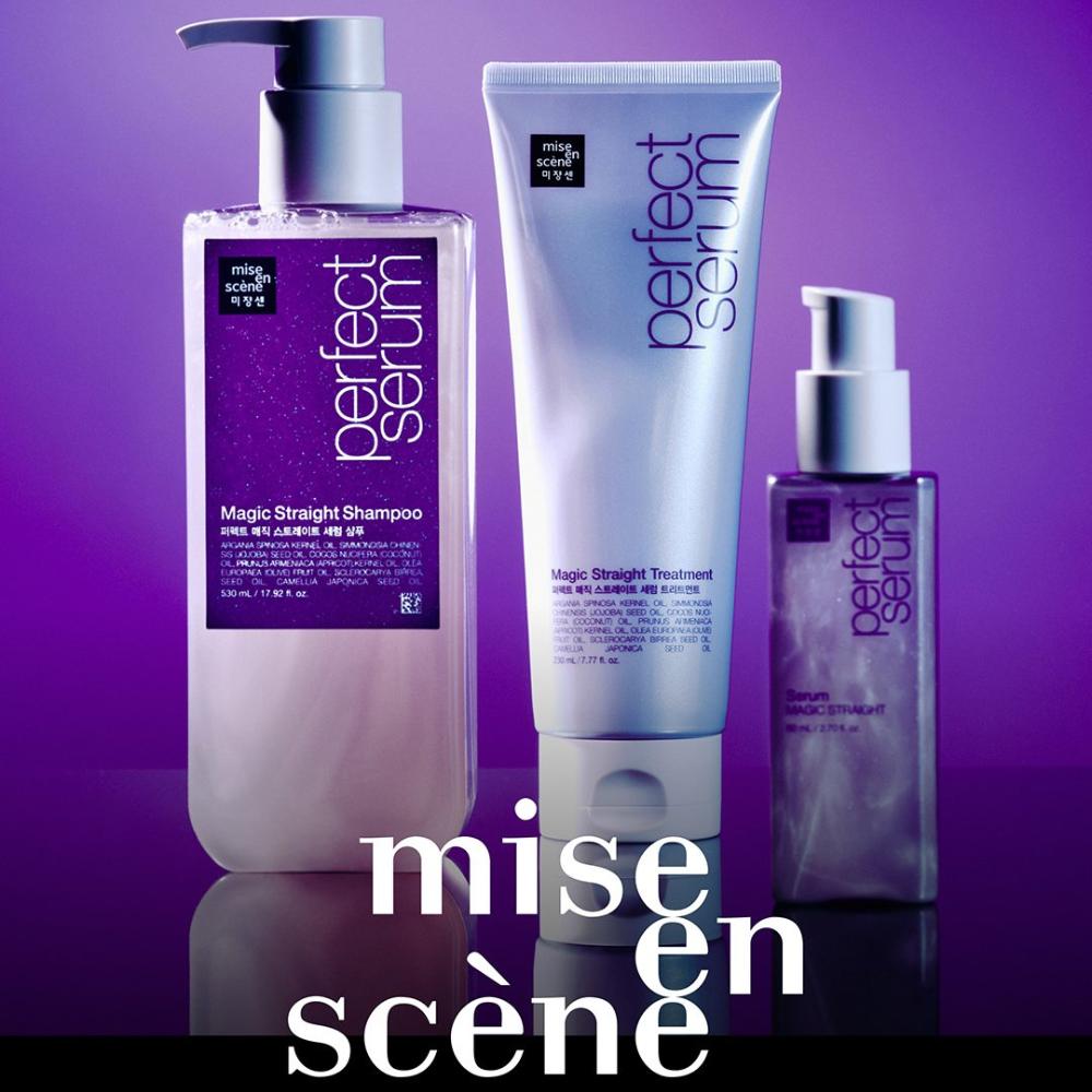 Mise En Scene Perfect Magic Straight Serum, Shampoo,Treatment 3 Type