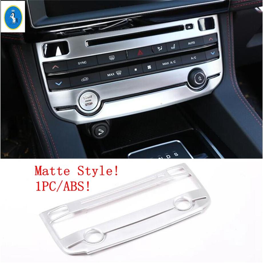 Matte Car Trunk Hook / Water Cup Holder / Window Lift  Decor Panel Cover Trim ABS Accessories For Jaguar F-Pace X761 2017 -