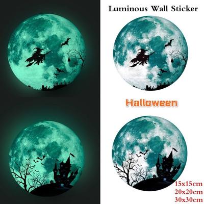 Glowing In The Dark Wall Glass Sticker Halloween Decoration Decals Luminous Home Ornaments