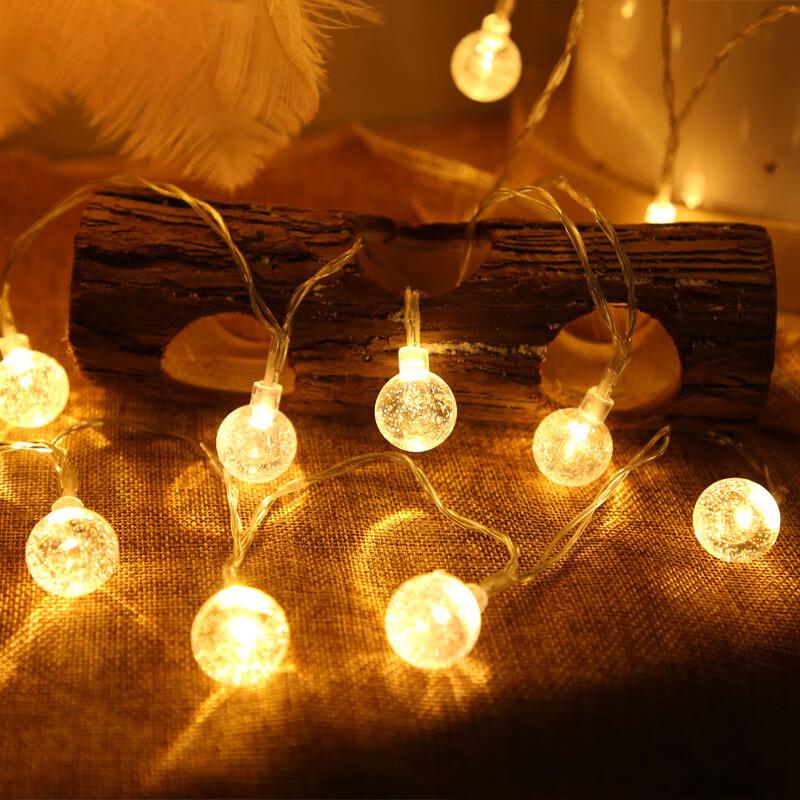 Outdoor LED Bubble Ball String Lights for Camping & Decor