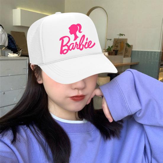 

Хип-хоп стиль Барби Буквы Бейсболка Бейсболка с расширенными полями Регулируемая Сестра Солнце Шляпа Сетка Строчка Открытый Повседневный Солнцезащитный Крем Шляпа