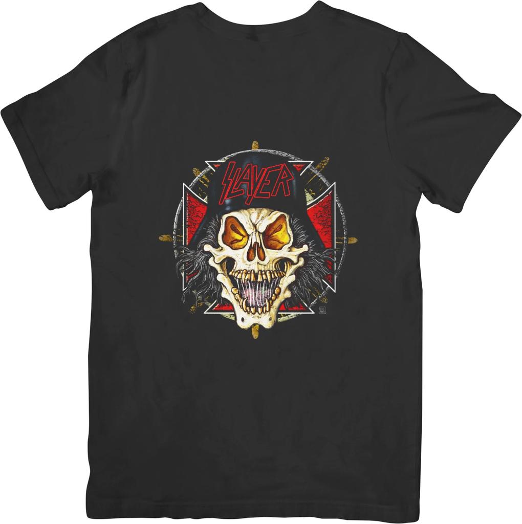 Slayer Music Unisex Fit for Men & Women Quality Cotton T-Shirt Black