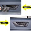 Carbon Fiber Inner Door Handle Bowl Decor Cover Trim For Ford Maverick 22-23