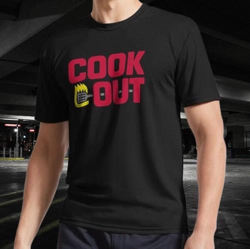 

Cookout Chalk Texture - Red & Gray T- Shirt Funny Size Mode American T-shirt S