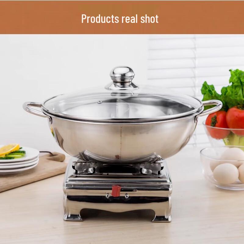 FATTBAO Stainless Steel Mini Hot Pot Set with Alcohol Stove