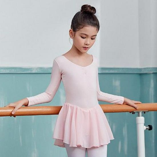 Girls' Dancewear: Summer Ballet Skirt, Toddler Exam Practice, Short-Sleeve One-Piece Skirt